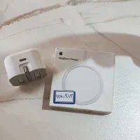 شارژر اصلی آیفون و شارژر وایرلس آیفون