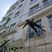 نماشویی نماشور با طناب شستن نما شستشوی پاسیو