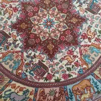 فرش دستبافت دایره ۱×۱ طرح فهوری رج ۵۰|فرش|تبریز, |دیوار