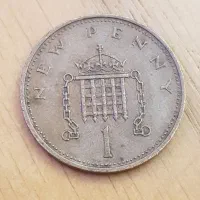 سکه نفیس و کلکسیونی ۱ نیو پنی بریتانیا|کلکسیون سکه، تمبر، اسکناس|پردیس, فاز ۱۱|دیوار