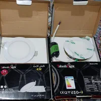 پنل سقفی دایره‌ای 6 وات برنده تابش رنگ آفتابی