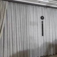 پرده برای پذیرایی با عرض ۶/۵ متری