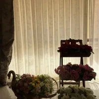 سه گل مصنوعی زیبا