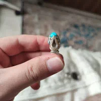 انگشتر نقره فیروزه نیشابوری