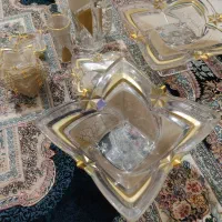 سرویس ۶نفره ۲۷پارچه طلایی تمیز