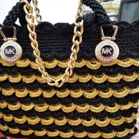 انواع کیف با نخ مکرومه و رافیا