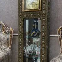 ساعت تمام برنز ویترین دار