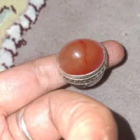 انگشتر عقیق یمنی رگه زعفرانی|جواهرات|مشگین شهر, |دیوار