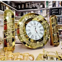 ساعت آینه ای سه تیکه شاین دار