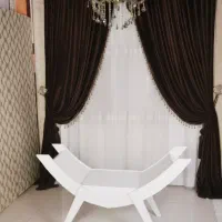 پرده و لوستر