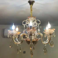 یک جفت لوستر کریستال