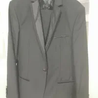 کت وشلوار مشکی سایز ۴۶ نو