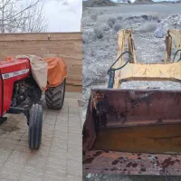 تراکتور ۲۸۵ مدل ۱۳۹۱  در حد نو کم کار با بیل جلو