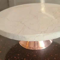 پایه استند سنگی با پایه فلزی و رز گلد|ظروف سرو و پذیرایی|تهران, زعفرانیه|دیوار