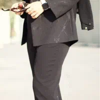 کت مشکی ژاکارد