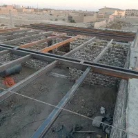 جوشکاری سیار ساختمان اسکلت نیمه اسکلت با تراکتور