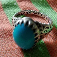 انگشتر  نقره فیروزه