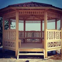 اجرای آلاچیق چوبی تمام نراد