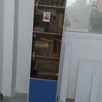 درب آلومینیومی و توری و قفسه کتاب فروشی فوری|کتابخانه، شلف، قفسه‌های دیواری|کردکوی, |دیوار