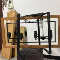 لوستر چوبی حراجی ۱|لوستر و چراغ آویز|زاهدان, |دیوار