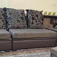 مبل ۷ نفره بدنه ام دی اف با روکش چرمی