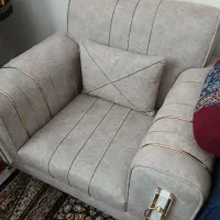 مبل ۷ نفره پایه استیل ،|مبلمان خانگی و میز عسلی|هشتگرد, شهرک آرتیمان|دیوار