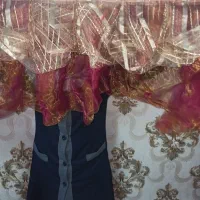 پرده با چوب پرده|پرده، رانر، رومیزی|مشهد, خواجه ربیع|دیوار