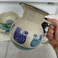 پارچ قندان نمکدان بشقاب کاسه سرامیکی دوریکا سسخوری|ظروف سرو و پذیرایی|تهران, مهران (سیدخندان)|دیوار