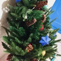 گل و گلدون تزئینی  تابلو مجسمه درختچه کریسمس