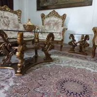 فروش مبل ۹نفره استیل|مبلمان خانگی و میز عسلی|رشت, گلباغ نماز|دیوار