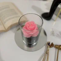 شمع گل رز مناسب هدیه و دکور|صنایع دستی و سایر لوازم تزئینی|کرج, مهرویلا شمالی|دیوار