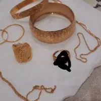 النگو و زنجیر و انگشتر طلا