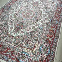 جفت ۹متری فرش دستباف طرح تبریز خطیبی گل ابریشم|فرش|تهران, دریاچه شهدای خلیج فارس|دیوار