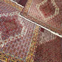 جفت قالیچه حاشیه زرین کمیاب سنندج