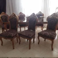 مبلمان استیل ۹ نفره+میز ناهار خوری ۸ نفره در حد نو|مبلمان خانگی و میز عسلی|مشهد, هفت تیر (حافظ)|دیوار