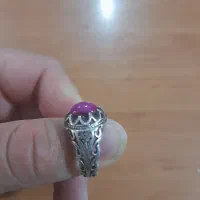 انگشتر نقره نگین یاقوت تراش|جواهرات|کرج, دولت‌آباد|دیوار