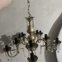 لوستر طلایی 10 شعله