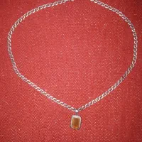 زنجیر نقره ایتالیا و پلاک شرف شمس|جواهرات|کرمانشاه, |دیوار