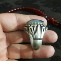 فروش انگشتر شجر با رکاب نقره اصل|جواهرات|بیجار, |دیوار