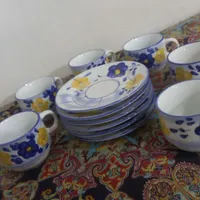 سرویس ۱۸ پارچه گل پنبه ای|ظروف سرو و پذیرایی|رشت, آب آسیاب|دیوار
