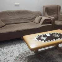 یک دست مبل راحتی ۷نفره با میز جلو مبلی|مبلمان خانگی و میز عسلی|شاهرود, |دیوار