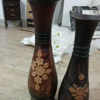 دو گلدان. سفالی