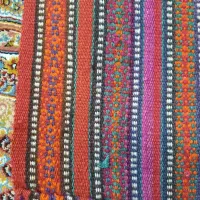 جاجیم دست بافت قدیمی  خوش رنگ پشمی|گلیم، جاجیم، گبه|قزوین, |دیوار