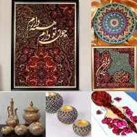 آموزش هنرهای دستی،تابلو دکوراتیو،نقطه کوبی،ویترای