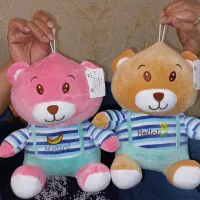 عروسک خرس نانو با لباس راه‌راه اورجینال