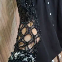 شومیز بلوز مجلسی کارشده مزون دوز|لباس|شاندیز, |دیوار