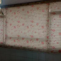 سه عدد پرده زبرا طرح شکوفه ترکیه ای سالم و نو