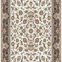 فرش افشان کرم /فرش ترنج دار کرم /700سنگین وزن|فرش|کاشان, شهید زجاجی|دیوار