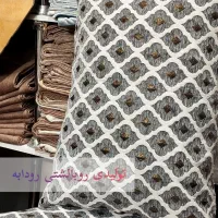 روبالشتی مخمل شانل زرکدار