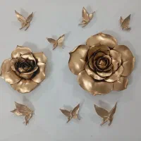 دیوارکوب گل و پروانه